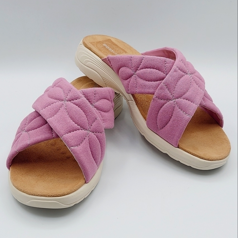 Easy Spirit Tasia Crossband Slip-on Sandal Light Purple/Rose Women's Size 8.5W